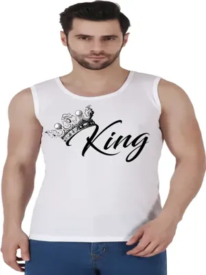 printed vest diamond king